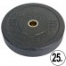 Бамперні диски із структурної гуми Bumper Plates RAGGY Record TA-5126-25 51мм 25кг чорний чорний