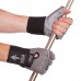 Перчатки для тяжелой атлетики кожаные VELO VL-3222 S-XL серый-черный