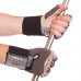 Перчатки для тяжелой атлетики кожаные VELO VL-3233 S-XL серый-черный
