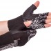 Перчатки для тяжелой атлетики кожаные VELO VL-3234 S-XL черный-белый