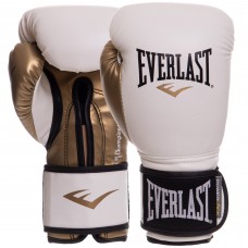 Перчатки боксерские EVERLAST POWERLOCK P00000722 12 унций белый-золотой