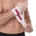 Бинти кистьові для жиму STRENGTH WRIST WRAPS Zelart SB-167071 2шт білий-червоний