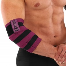 Бинти на лікті для жиму BUNDLED ELBOW SLEEVE EZOUS A-11-E 2шт чорний-фіолетовий