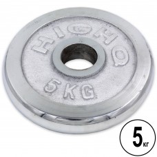 Бліни диски хромовані HIGHQ SPORT TA-1802-5B 52мм 5кг хром