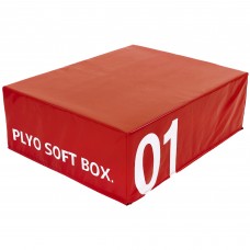 Бокс пліометричний тумба для кросфіту Пліобокс Soft plyometric box Zelart FI-5334-1 1шт 30см червоний