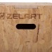 Бокс пліометричний тумба для кросфіту Пліобокс Wood Plyo box Zelart FI-3636-2 1шт 70см світло-коричневий