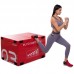 Бокс пліометричний тумба для кросфіту Пліобокс набір 3 боксу Plyo boxes Zelart FI-3634 3шт 90х75х30/45/60см зелений, синій, червоний