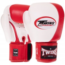 Боксерські рукавиці шкіряні TWINS VELCRO BGVL8 10-14унцій кольори в асортименті