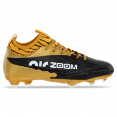 Бутси футбольні з носком ZOOM 220909-4 розмір 40-45 золотий-білий-чорний