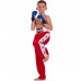 Штаны для кикбоксинга детские MATSA KICKBOXING MA-6735 6-14лет красный-белый