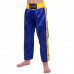 Штаны для кикбоксинга детские MATSA KICKBOXING MA-6736 6-14лет синий-желтый