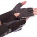 Перчатки для тяжелой атлетики кожаные VELO VL-8118 размер S-XL черный