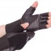 Перчатки для тяжелой атлетики кожаные Zelart ZB-8117 M-XL черный
