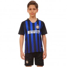 Форма футбольная детская INTER MILAN домашняя 2019 SP-Planeta CO-8037 6-14 лет синий-черный