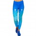 Лосини для фітнесу та йоги з принтом Domino Pastel Капля 1630-4 S-L синій-блакитний