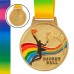 Медаль спортивная с лентой цветная SP-Sport Баскетбол C-0340 золото, серебро, бронза