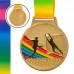 Медаль спортивна зі стрічкою кольорова SP-Sport Футбол C-0342 золото, срібло, бронза
