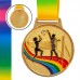 Медаль спортивная с лентой цветная SP-Sport Волейбол C-0343 золото, серебро, бронза