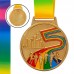 Медаль спортивна зі стрічкою кольорова SP-Sport Біг Марафон C-0348 золото, срібло, бронза