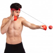 Пневмотренажер для бокса с накладками для рук fight ball SP-Sport BO-5646 красный
