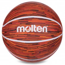 Мяч баскетбольный резиновый MOLTEN B7F1600-RW красный
