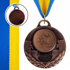 Медаль спортивная с лентой SP-Sport AIM Спортиваня гимнастика C-4846-0075 золото, серебро, бронза