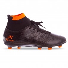 Бутсы футбольные мужские Pro Action PRO-1000-21 размер 40-45черный-оранжевый