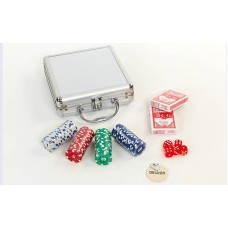 Набор для покера в алюминиевом кейсе SP-Sport IG-2470 100 фишек