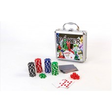 Набор для покера в алюминиевом кейсе IG-4392-100 100 фишек