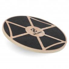 Диск балансувальний балансборд дерев'яний WOOD BALANCE BOARD Zelart FI-9665 39x7,5см чорний