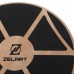 Диск балансувальний балансборд дерев'яний WOOD BALANCE BOARD Zelart FI-9665 39x7,5см чорний