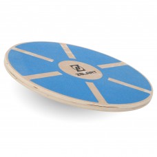 Диск балансувальний балансборд дерев'яний WOOD BALANCE BOARD Zelart FI-9666 39x7,5см синій