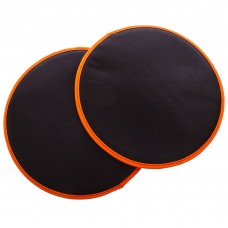 Диски для ковзання слайдери для фітнесу Zelart SLIDE DISCS FI-1594 24см чорний