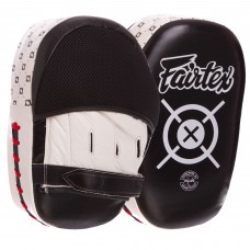 Лапа Изогнутая для бокса и единоборств FAIRTEX FMV11 27x19x8см 1шт черный-белый
