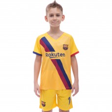 Форма футбольна дитяча SP-Sport BARCELONA MESSI 10 виїзна 2020 CO-1070 зріст 116-165 см жовтий