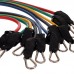 Еспандер багатофункціональний для фітнесу 5 джгутів Resistance Band Zelart ET-501 у чохлі різнокольоровий