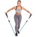 Еспандер багатофункціональний для фітнесу 9 джгутів Resistance Band Zelart DT-1002 у чохлі різнокольоровий