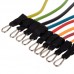 Еспандер багатофункціональний для фітнесу 9 джгутів Resistance Band Zelart DT-1002 у чохлі різнокольоровий
