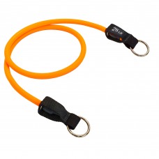 Еспандер трубчастий для фітнесу з кільцем DOUBLE CUBE DT-1002R-25LB 5,5х12,5x1200мм навантаження 11кг помаранчевий