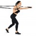 Еспандер з карабіном у захисному рукаві RESISTANCE TUBE WITH COVER EZOUS K-05-H навантаження високе чорний