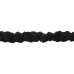 Еспандер з карабіном у захисному рукаві RESISTANCE TUBE WITH COVER EZOUS K-05-L навантаження низьке чорний
