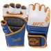 Перчатки для смешанных единоборств MMA кожаные UFC TrueThai UTT-75542 L-XL синий-белый