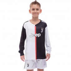 Форма футбольна з довгим рукавом дитяча SP-Sport JUVENTUS RONALDO 7 2020 CO-1678-W зріст 110-165 білий-чорний