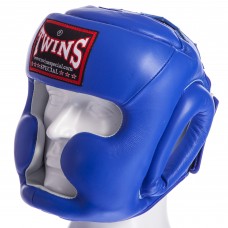Шлем боксерский с полной защитой кожаный TWINS HGL-6 S-XL цвета в ассортименте
