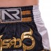 Шорты для тайского бокса и кикбоксинга SP-Sport BO-2344 M-XL черный-золотой-белый