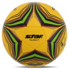 м'яч футбольний STAR TING MATCH 4 HYBRID SB3154C-05 №4 PU жовто-салатовий