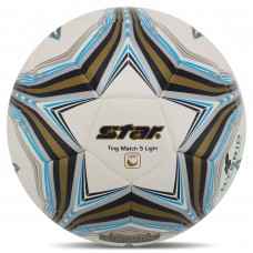 М'яч футбольний STAR TING MATCH 5 LIGHT HYBRID SB3145L №5 PU білий-золотий