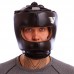 Шлем боксерский с бампером кожаный VELO BO-6636-BK M-XL черный