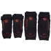 Комплект мотозащиты SCOYCO SAFETY INNOVATION K18H18 (колено, голень, предплечье, локоть) черный-красный