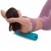 Роллер для йоги і пілатесу масажний 3 в 1 Zelart FI-5715 45см чорний-м'ятний